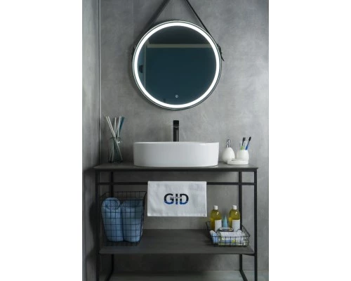 Раковина Gid N9025 51111 накладная белая 56x35x14