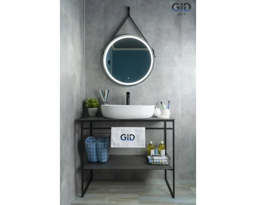 Раковина Gid N9026a 51112 накладная белая 60x40x15