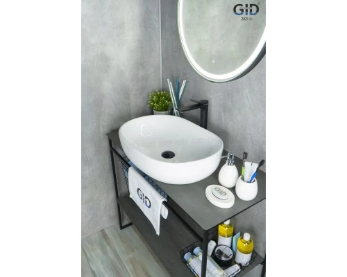 Раковина Gid N9026a 51112 накладная белая 60x40x15