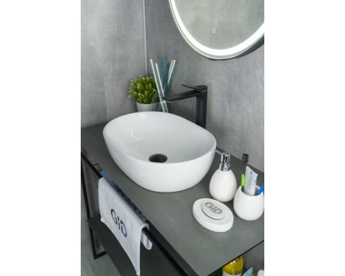 Раковина Gid N9026b 51113 накладная белая 48x35x13.5