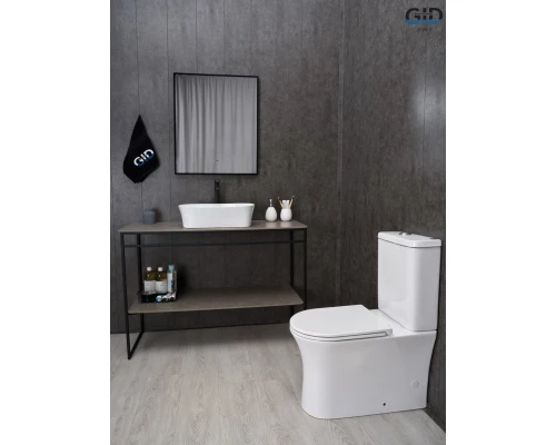 Раковина Gid N9028 51233 накладная белая 53x36x14