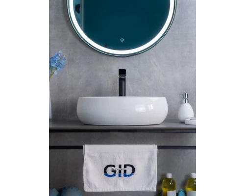 Раковина Gid N9030b 51115 накладная белая 48x34x15