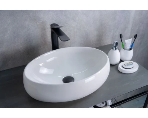 Раковина Gid N9030b 51115 накладная белая 48x34x15