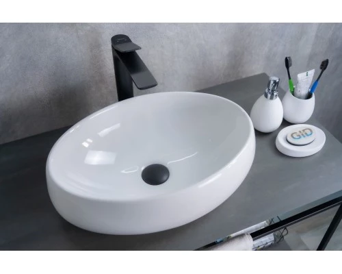 Раковина Gid N9030b 51115 накладная белая 48x34x15