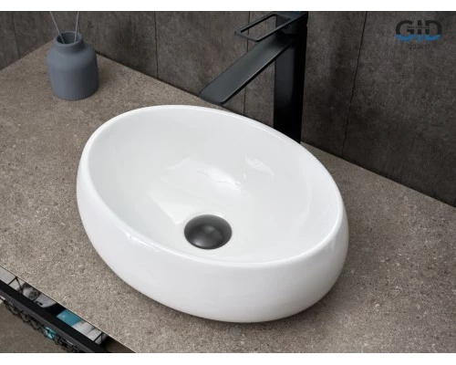 Раковина Gid N9030ds 51235 накладная белая 40x30x13.5