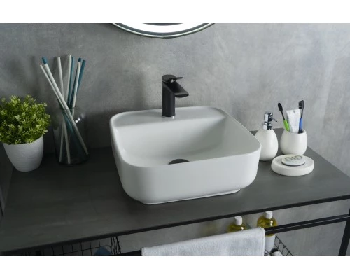 Раковина Gid N9044 51165 накладная белая 38.5x38.5x14