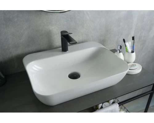 Раковина Gid N9047 51184 накладная белая 55x42x15