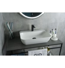 Раковина Gid N9047 51184 накладная белая 55x42x15