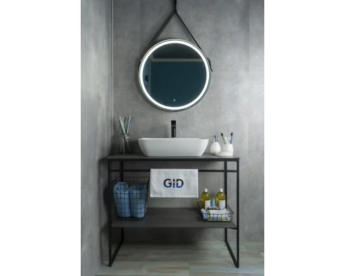 Раковина Gid N9047 51184 накладная белая 55x42x15