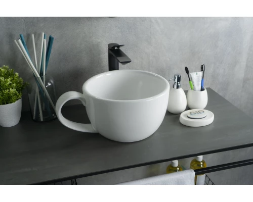 Раковина Gid N9055 51186 накладная белая 40x30x18