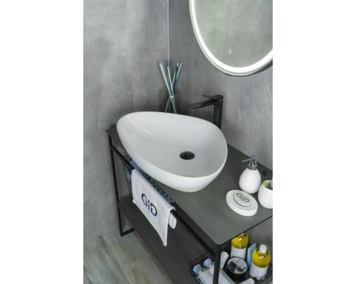 Раковина Gid N9062 51117 накладная белая 66.5x44x15