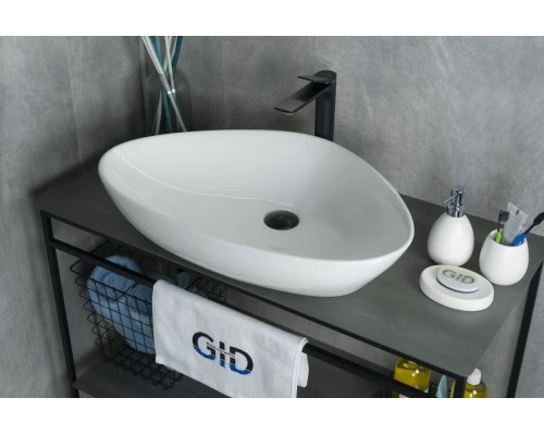 Раковина Gid N9062 51117 накладная белая 66.5x44x15