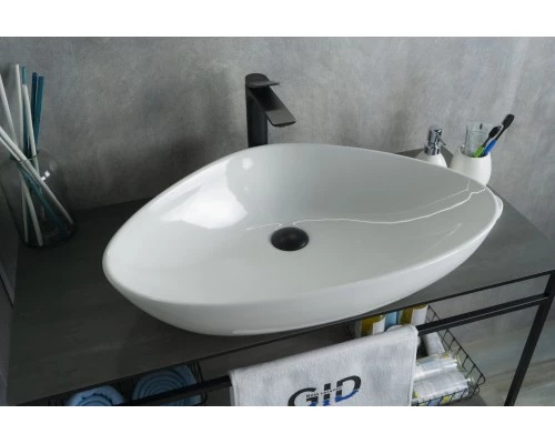 Раковина Gid N9062 51117 накладная белая 66.5x44x15