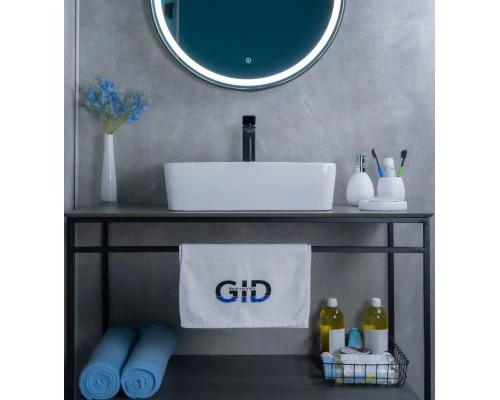 Раковина Gid N9091 51176 накладная белая 48x37x13