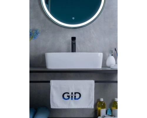 Раковина Gid N9091 51176 накладная белая 48x37x13