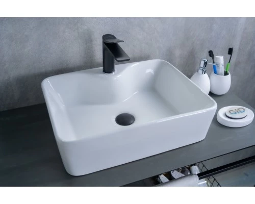 Раковина Gid N9091 51176 накладная белая 48x37x13