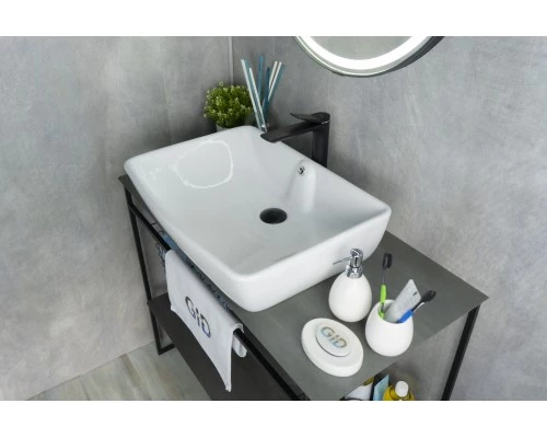 Раковина Gid N9121 51123 накладная белая 59x42x15.5