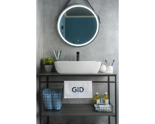 Раковина Gid N9121 51123 накладная белая 59x42x15.5