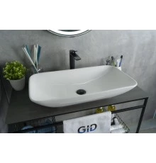 Раковина Gid N9122 51124 накладная белая 71x40x14