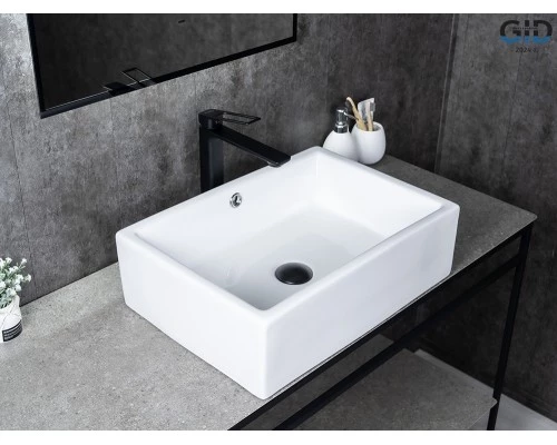 Раковина Gid N9129 51125 накладная белая 51x38x15