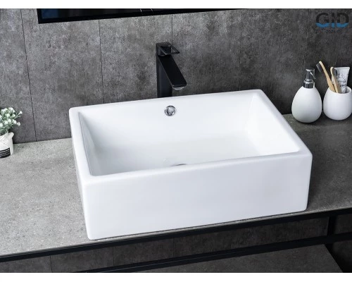 Раковина Gid N9129 51125 накладная белая 51x38x15