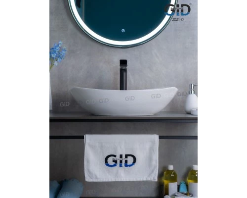 Раковина Gid N9137 51177 накладная белая 56x40x16