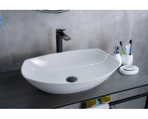 Раковина Gid N9137 51177 накладная белая 56x40x16