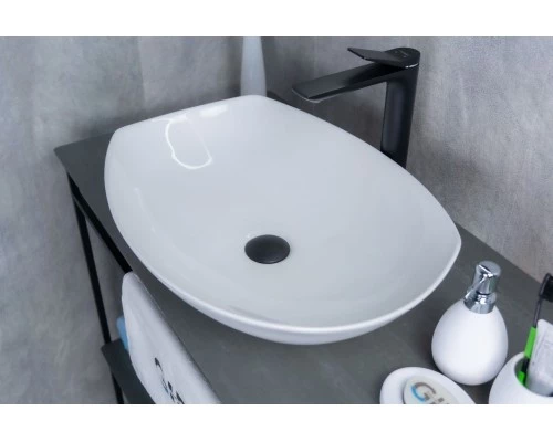 Раковина Gid N9137 51177 накладная белая 56x40x16