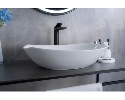 Раковина Gid N9137 51177 накладная белая 56x40x16