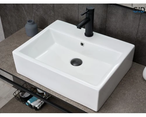 Раковина Gid N9153 51215 накладная белая 53x41x15