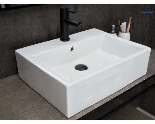 Раковина Gid N9153 51215 накладная белая 53x41x15