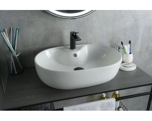 Раковина Gid N9163 51127 накладная белая 59x41x16