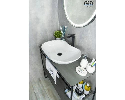 Раковина Gid N9175 51128 накладная белая 66.5x41x12