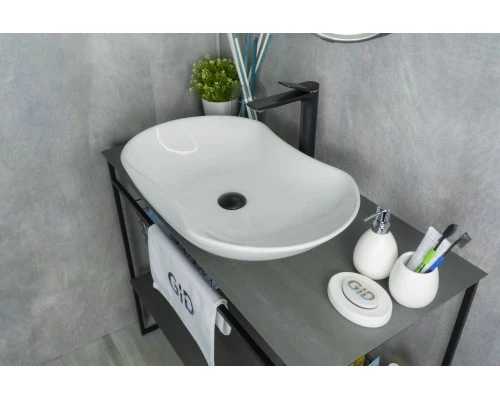 Раковина Gid N9175 51128 накладная белая 66.5x41x12