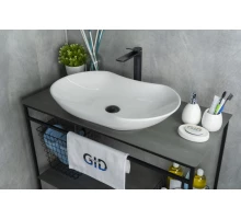 Раковина Gid N9175 51128 накладная белая 66.5x41x12