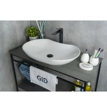 Раковина Gid N9175 51128 накладная белая 66.5x41x12