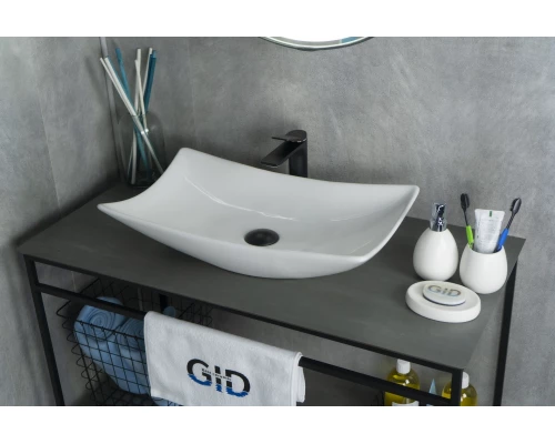 Раковина Gid N9176 51129 накладная белая 56x42x10.5
