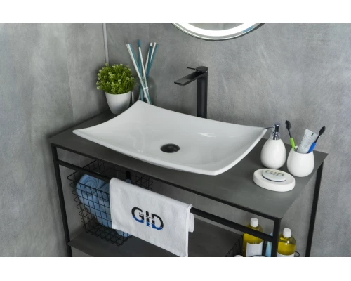 Раковина Gid N9177 51170 накладная белая 60x39x11.5