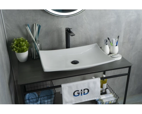 Раковина Gid N9177 51170 накладная белая 60x39x11.5