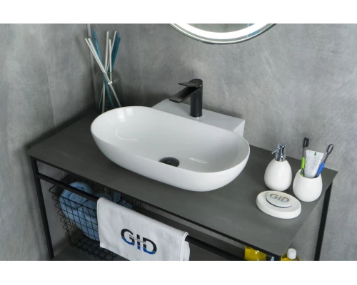 Раковина Gid N9234 51133 накладная белая 56x39x12.5