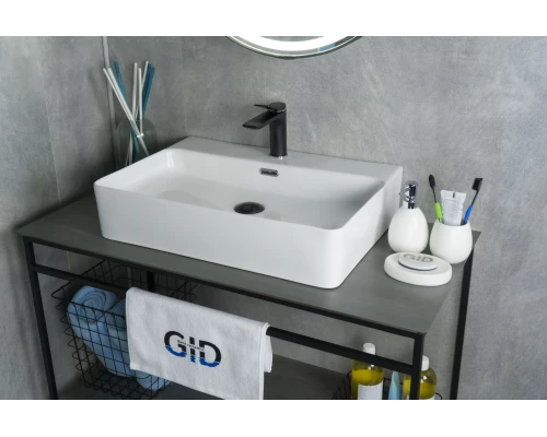 Раковина Gid N9256 51172 накладная белая 60x42x14