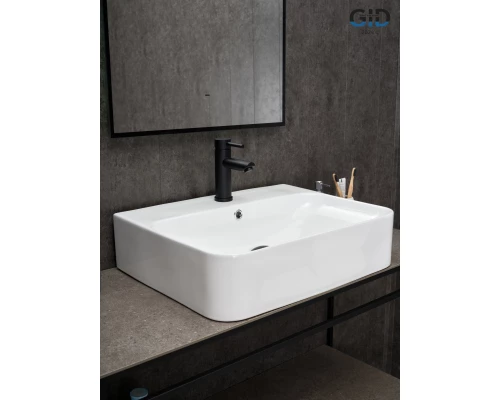 Раковина Gid N9258 51218 накладная белая 60x45x13