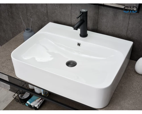 Раковина Gid N9258 51218 накладная белая 60x45x13