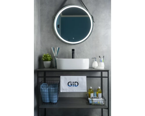 Раковина Gid N9266 51173 накладная белая 47x34x15