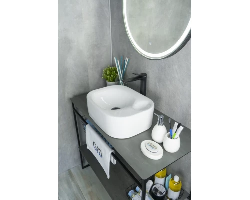 Раковина Gid N9266 51173 накладная белая 47x34x15