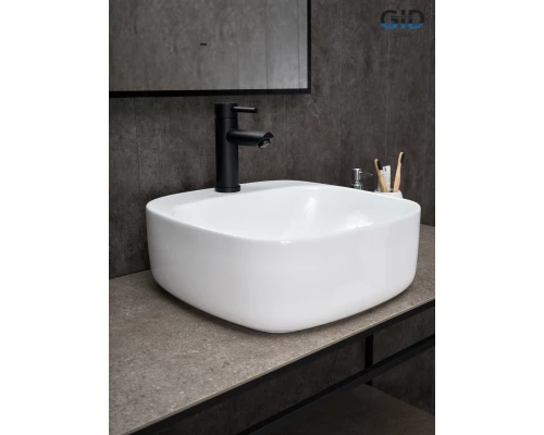Раковина Gid N9284 51219 накладная белая 42x42x15.5