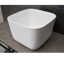 Раковина Gid N9301wg 51234 накладная белая 36x36x25.5