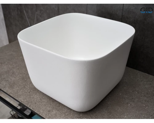 Раковина Gid N9301wg 51234 накладная белая 36x36x25.5