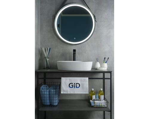 Раковина Gid N9386 51139 накладная белая 50x40x12