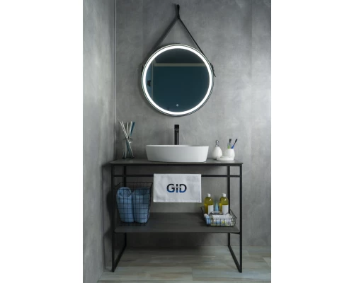 Раковина Gid N9386 51139 накладная белая 50x40x12